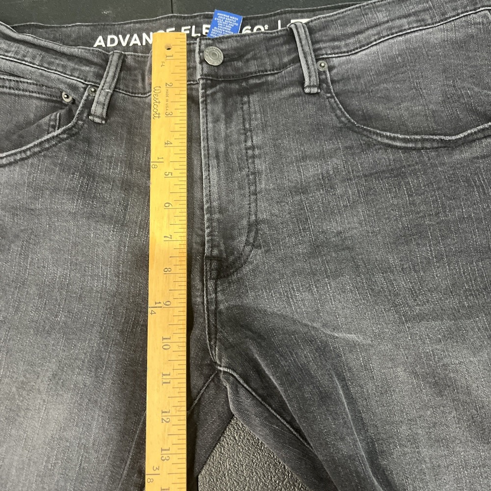 Arizona Jean Co Jeans Mens 36x30 Black Advance Flex 360 Slim Leg Stretch Denim - Picture 8 of 9